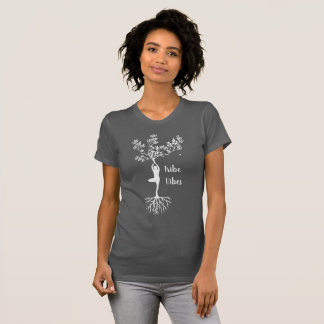 Grauer angepasster T - Shirt für Frauen