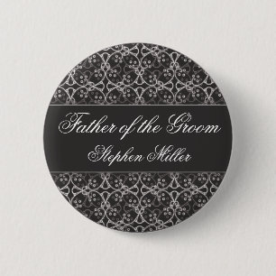 Grauer Beeren-Gruppen-Hochzeits-Party-Knopf Button