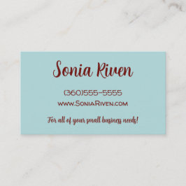 Grauer Berg mit roten Bäumen Wasserfarbe Custom Visitenkarte