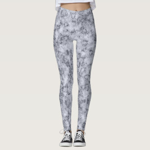 Grauer blauer Marmor Leggings