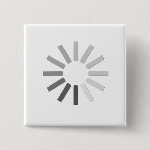 grauer Computerladen-Symbolknopf Button