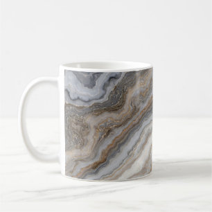 Grauer Curly-Marmor: Goldene Venen Kaffeetasse