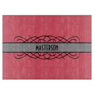 Grauer Deko Blühe Schneiderschaft Schneidebrett