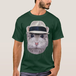 Grauer Dwarf Hamster mit Fedora Hat Premium T-Shirt