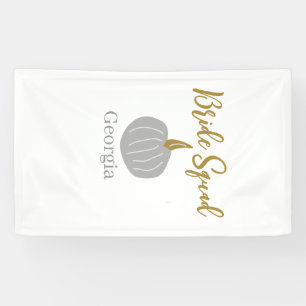 Grauer goldener Kürbis Banner