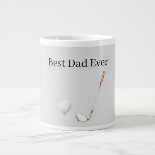 Grauer Golfschlägerball Bester Vater Jumbo-Tasse