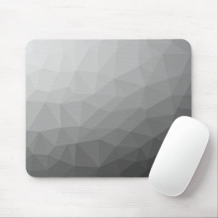 Grauer Gradient-Geometrisches-Netzmuster Mousepad