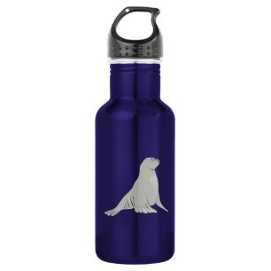 Grauer/grauer Seelöwe Edelstahlflasche