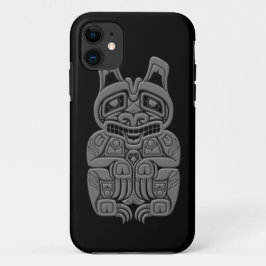 Grauer Haida-Geist betrifft Schwarzes Case-Mate iPhone Hülle