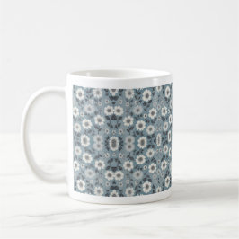 Grauer Hintergrund Blumendesign Kaffeetasse