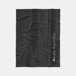 Grauer Holzhintergrund Minimalistisch Moderner Nam Fleecedecke