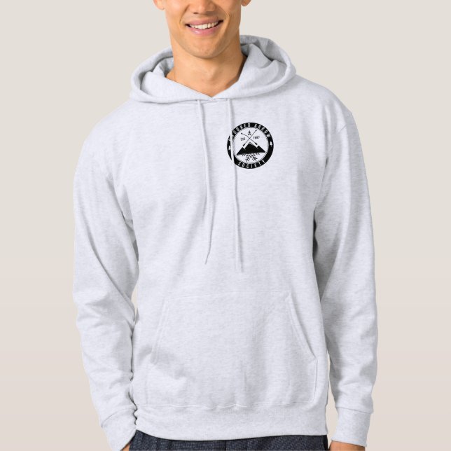 Grauer Hoodie (Vorderseite)