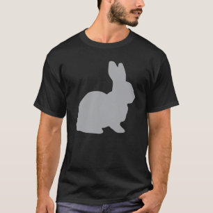 Grauer Kaninchen-Hase-Waldkaninchen-Häschen Lapin T-Shirt