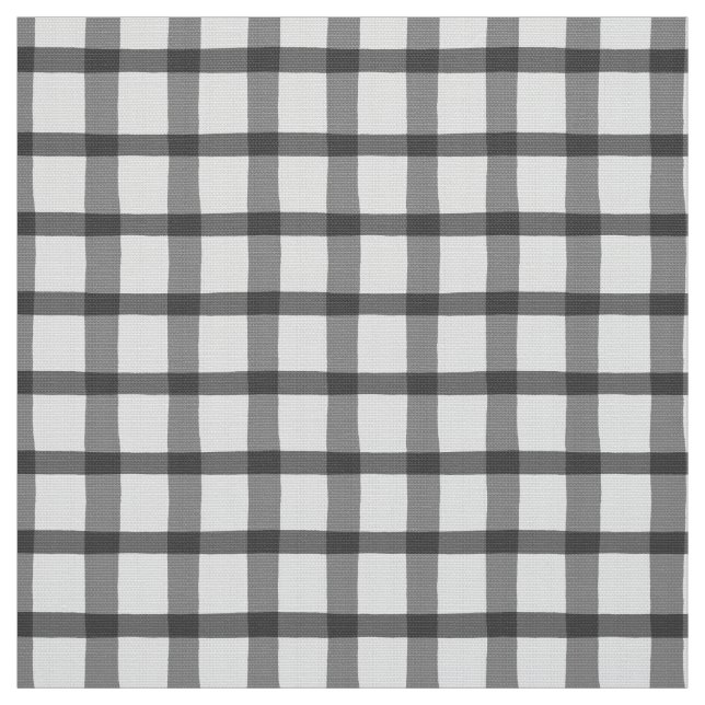 Grauer Karierter Buffalo-Karo Stoff (Muster)