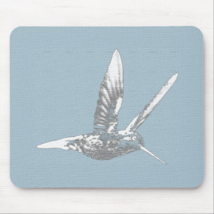 Grauer Kolibri-Mauspad Mousepad