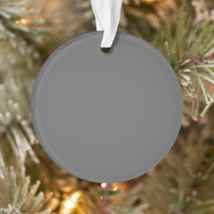 Grauer Kreis Acryl-Ornament Ornament