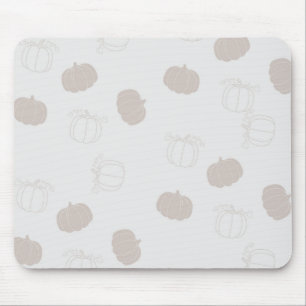 Grauer Kürbis Herbst Herbst Saison Muster Mousepad