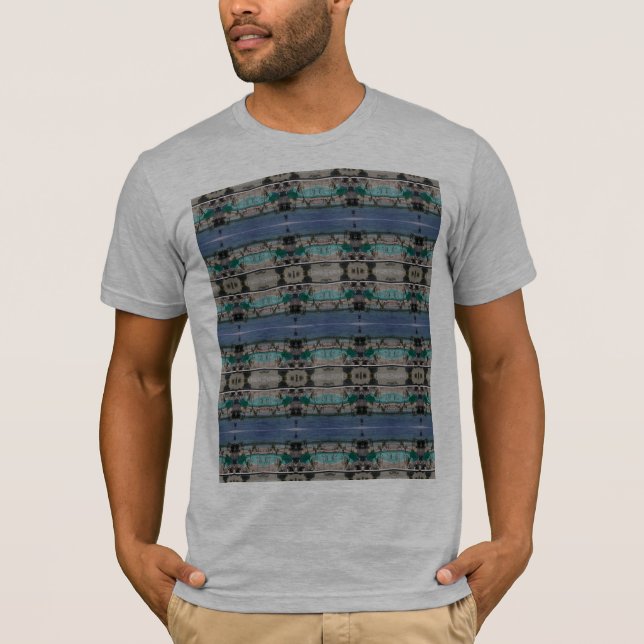 Grauer leichter T - Shirt mit Design. TS 103 (Vorderseite)
