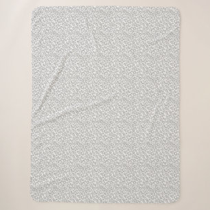 Grauer Leopard-Druck Sherpadecke