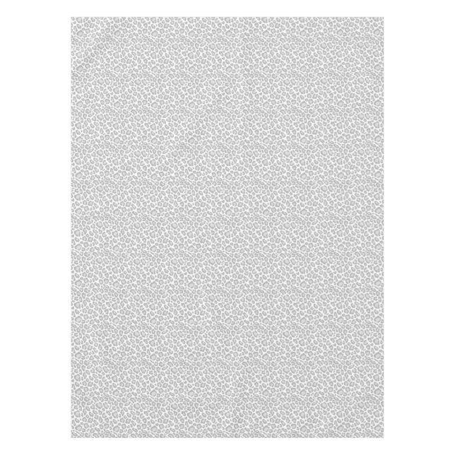 Grauer Leopard-Druck Tischdecke (Vorderseite)