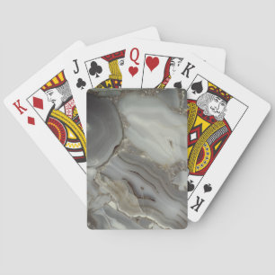 Grauer Marmor mit Goldader Spielkarten