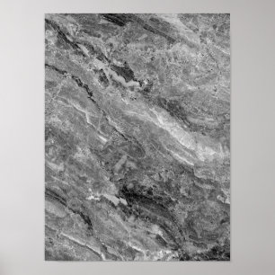 Grauer Marmor Poster