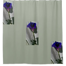Grauer mit Blumenduschvorhang Duschvorhang