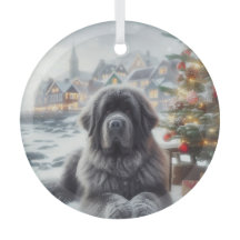 Grauer Neufundland-Hund