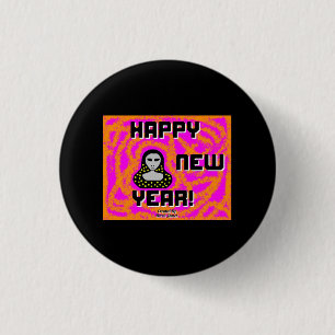 Grauer Neujahrswall Button