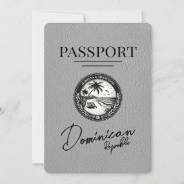 Grauer Pass für die Dominikanische Republik Save t Save The Date