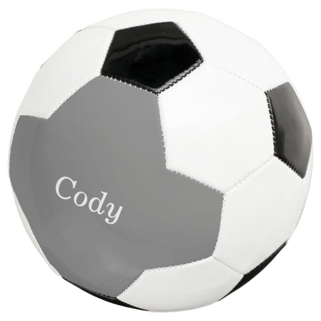 Grauer Personalisierter Fußballball Fußball (Dreiviertel)