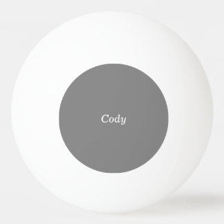 Grauer personalisierter Ping Pong Ball Tischtennisball