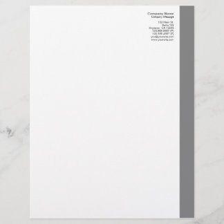 Grauer rechter Sidebar-Briefkopf Briefbogen