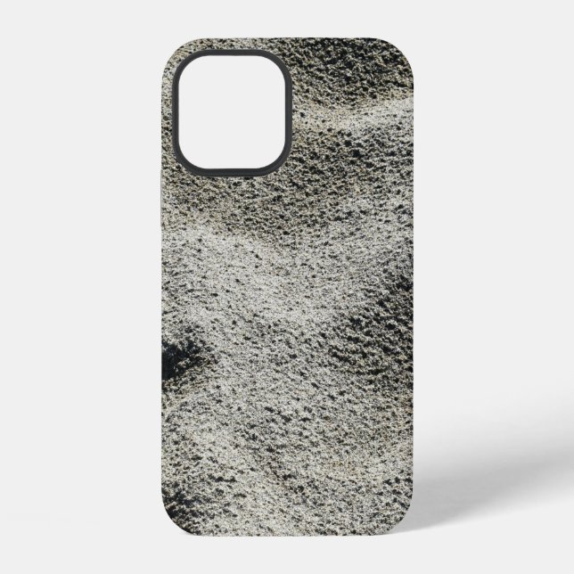 Grauer Sand iPhone 12 Hülle (Rückseite)