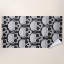 Grauer Schädel - Minimalistisches Gothic Design