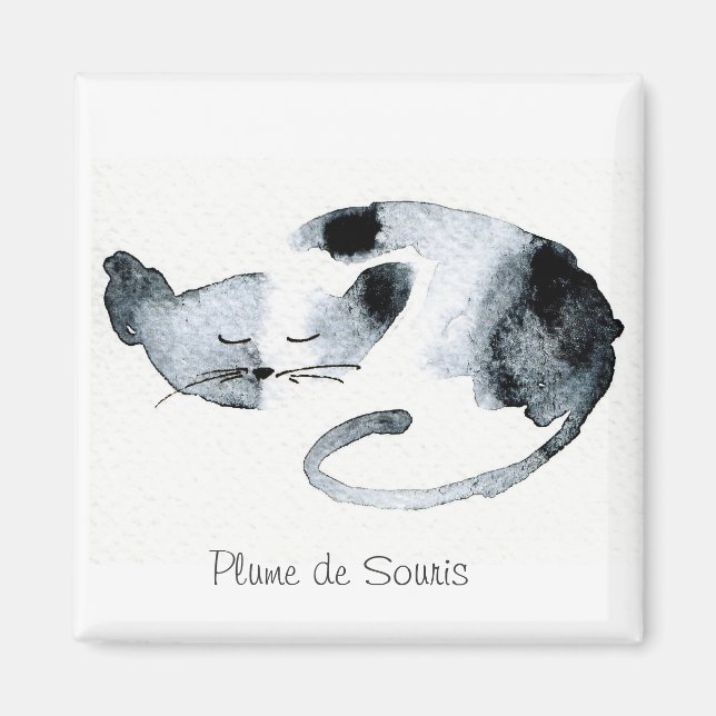 Grauer Schlangenkauz Magnet (Vorne)