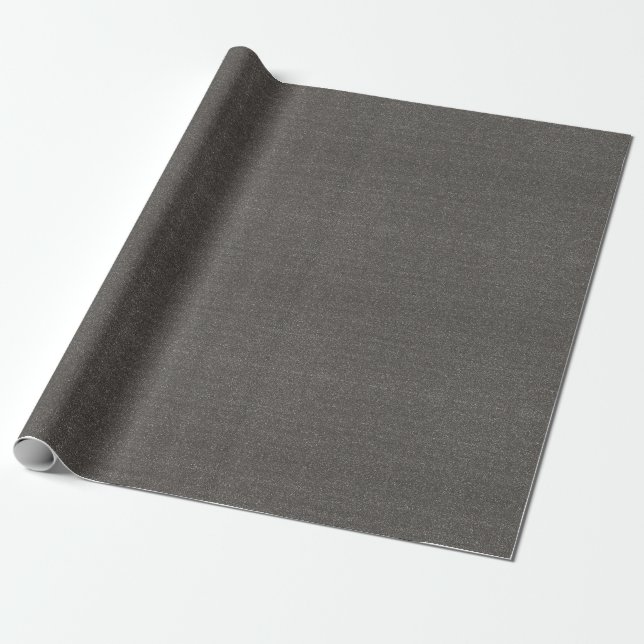 Grauer/schwarzer Imitat-Glitzer Geschenkpapier (Ungerollt)