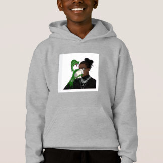 Grauer Slatt Young Thug Hoodie für Jungen und Teen
