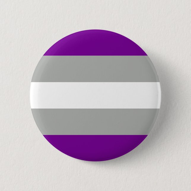 Grauer Stolz Flag LGBT Prix Button (Vorderseite)