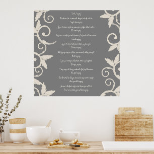 Grauer Swirl macht es auf jeden Fall Poster