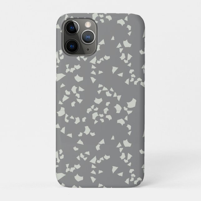 Grauer Terrazzo Minimal modern Case-Mate iPhone Hülle (Rückseite)