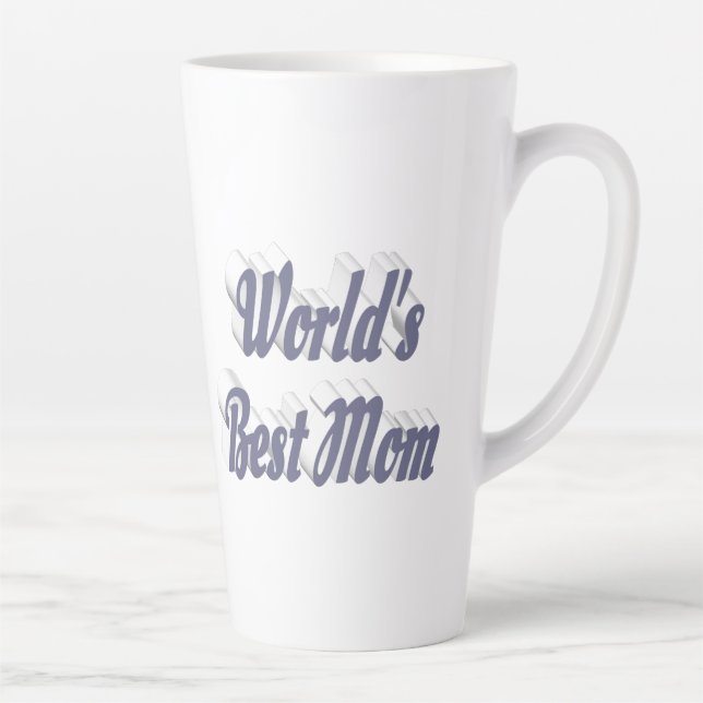 Grauer Text der besten Mama Milchtasse (Rechts)