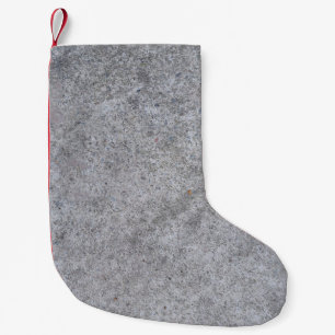 Grauer Texturstein Kleiner Weihnachtsstrumpf