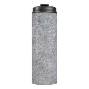 Grauer Texturstein Thermosbecher