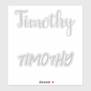 Grauer Timothy Aufkleber