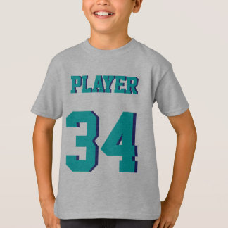 Grauer u. aquamariner Sport-Jersey-Entwurf der T-Shirt