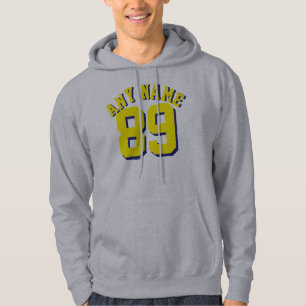 Grauer u. gelber Sport-Jersey-Entwurf der Hoodie