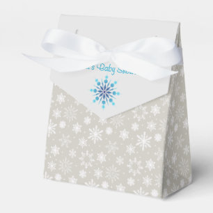 Grauer und blauer Schneeflocke-Bevorzugungs-Kasten Geschenkschachtel