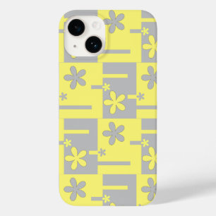 Grauer und gelber Druck, iPhone Case-Mate 14 Hülle