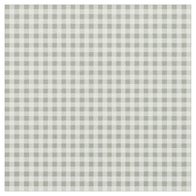 Grauer und weißer Gingham kariert Stoff (Nahaufnahme)